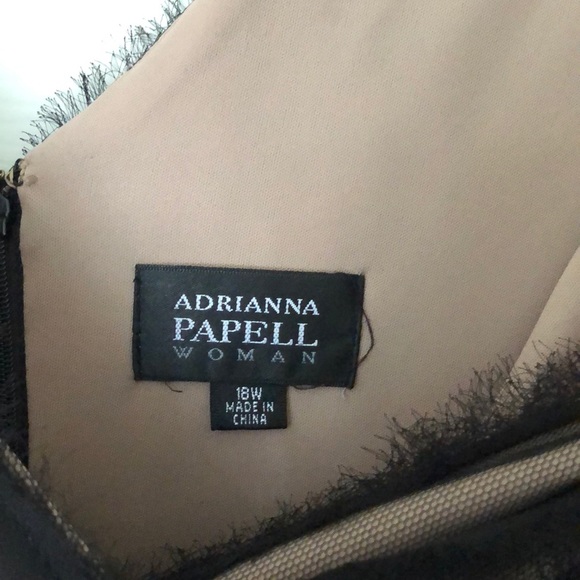Adrianna Papell Woman 18W black cocktail dress - Picture 5 of 6